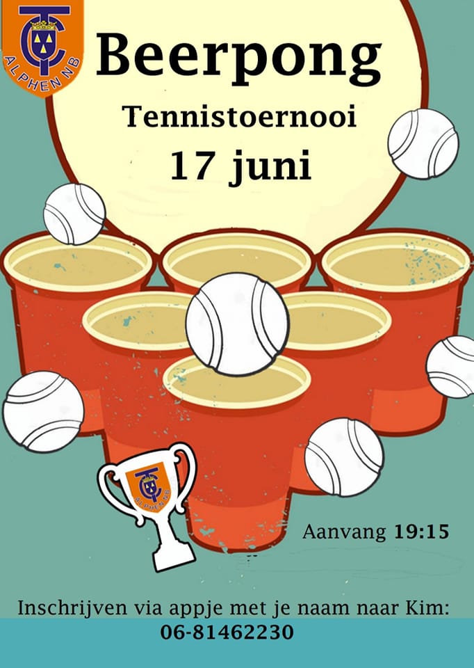 Beerpong tennistoernooi